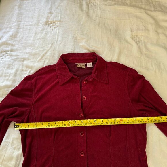 Tsunami Vegan Microsuede Button-Down Shirt - Picture 4 of 4